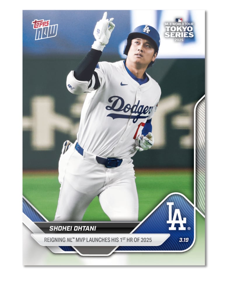 2025 topps now 東京シリーズ 大谷翔平 1号HR | sportscards jst