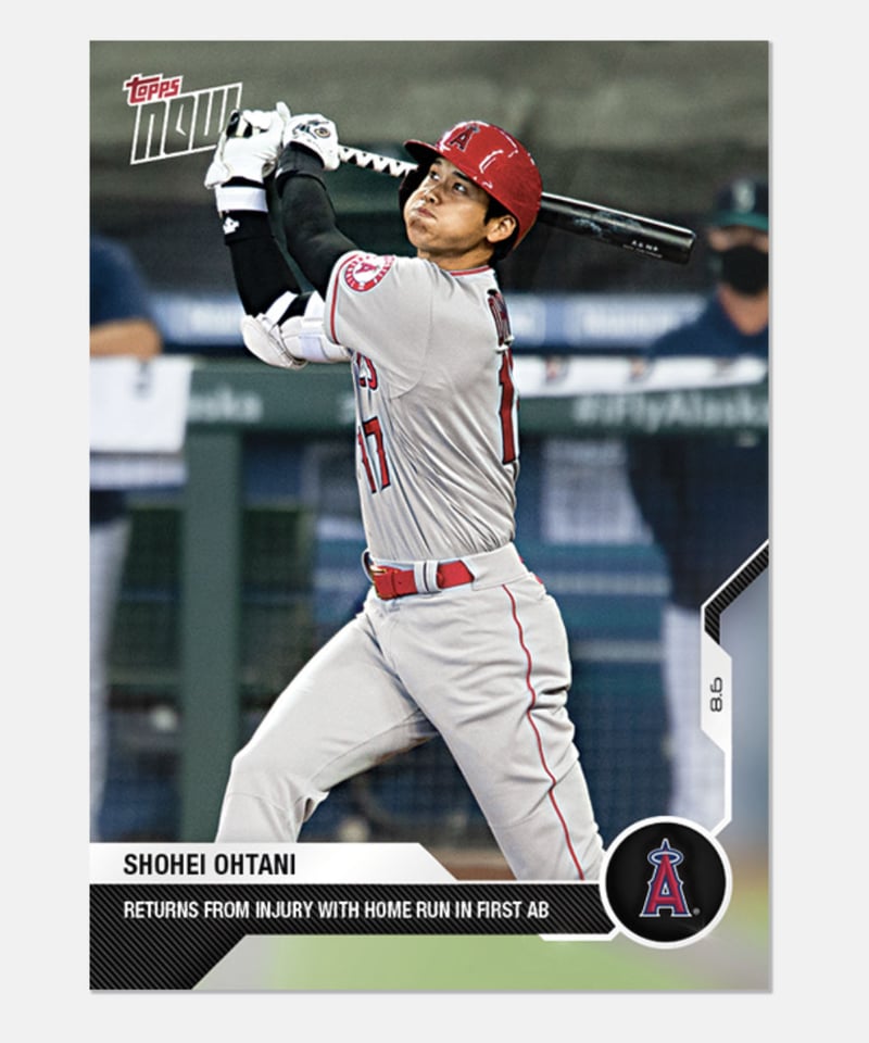 2020 topps now 大谷翔平 負傷復帰初打席ホームラン | sportscards jst