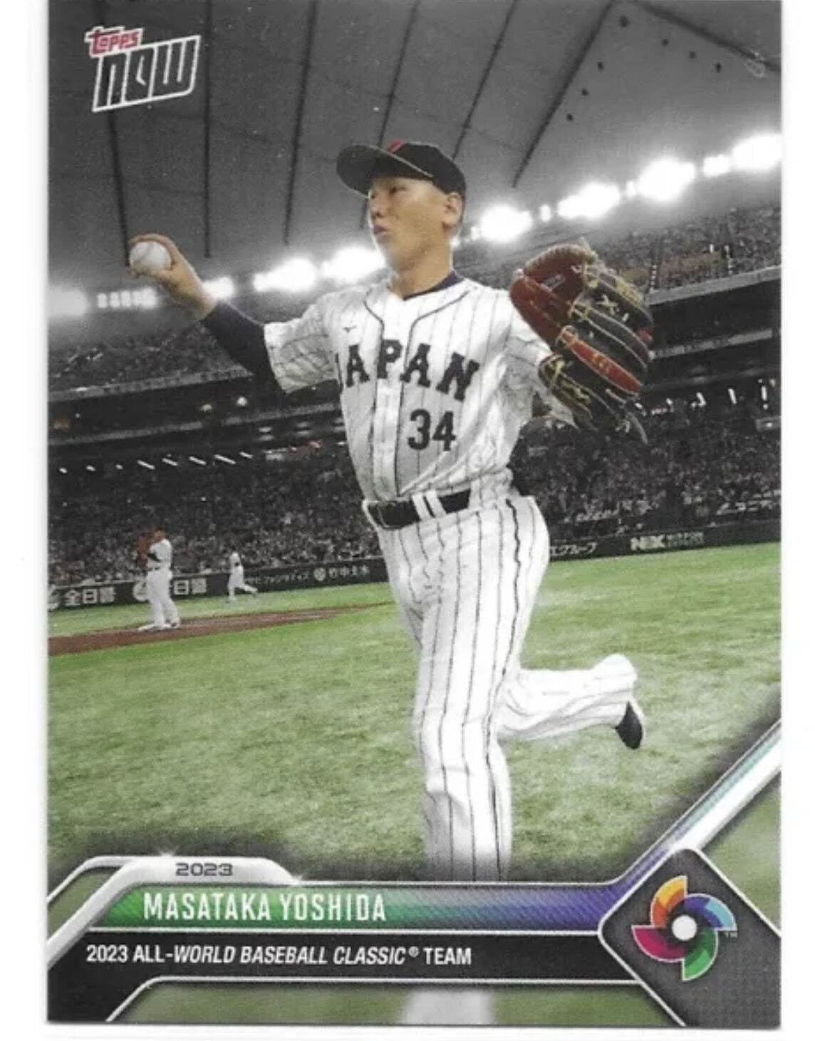 topps now 2023 吉田正尚　MLB初ホームラン 吉田正尚がMLBデビュー！ 「Topps Now」の裏面がサイコー