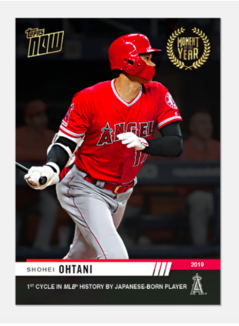 PSA10 大谷 翔平 TOPPS NOW MOMENT OF THE YEAR #2 2018.3.29 PSA10 大谷 翔平 TOPPS NOW MOMENT OF THE YEAR #2 2018.3.29