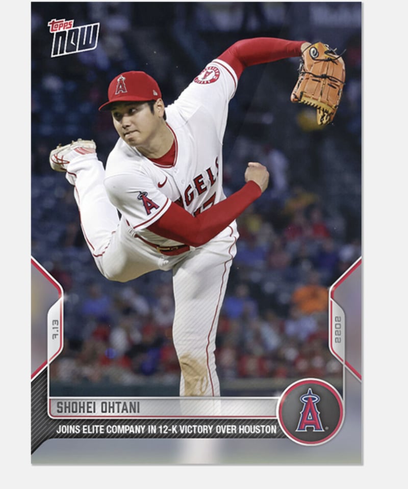 2022 topps now 大谷翔平 9勝目 12奪三振 | sportscards jst