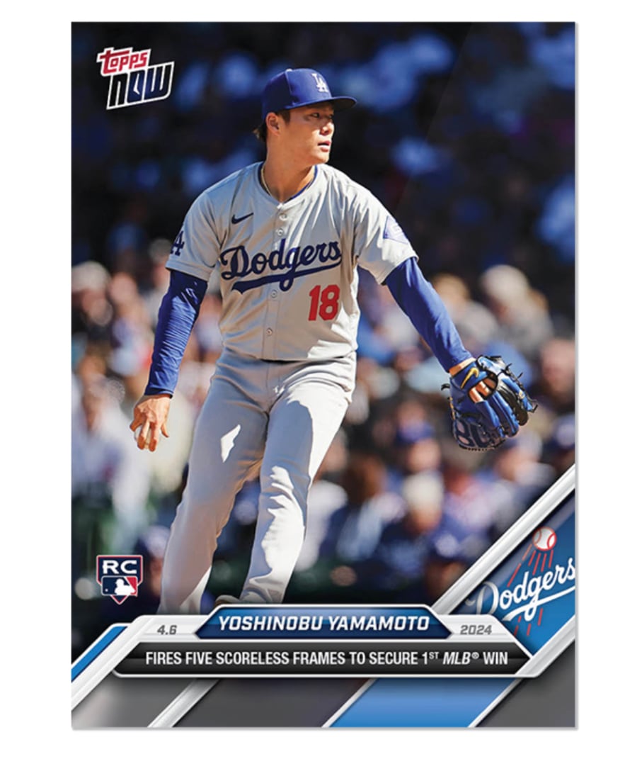 2024 topps now 山本由伸 メジャー初勝利 | sportscards jst