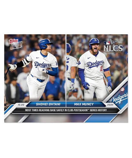 大谷翔平Topps Now Dodgers 西地区優勝 こと足り カード