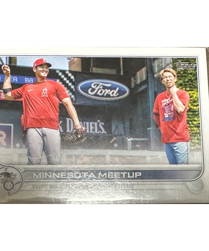 No.4【激レア】実使用品　大谷翔平　前田健太　ラインナップカード No.4【激レア】実使用品 大谷翔平 前田健太 ラインナップカード 【公式