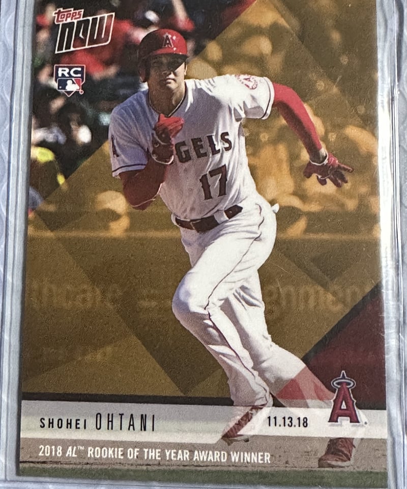 2018 topps now 大谷翔平 新人王 ルーキーカード | sportscards jst