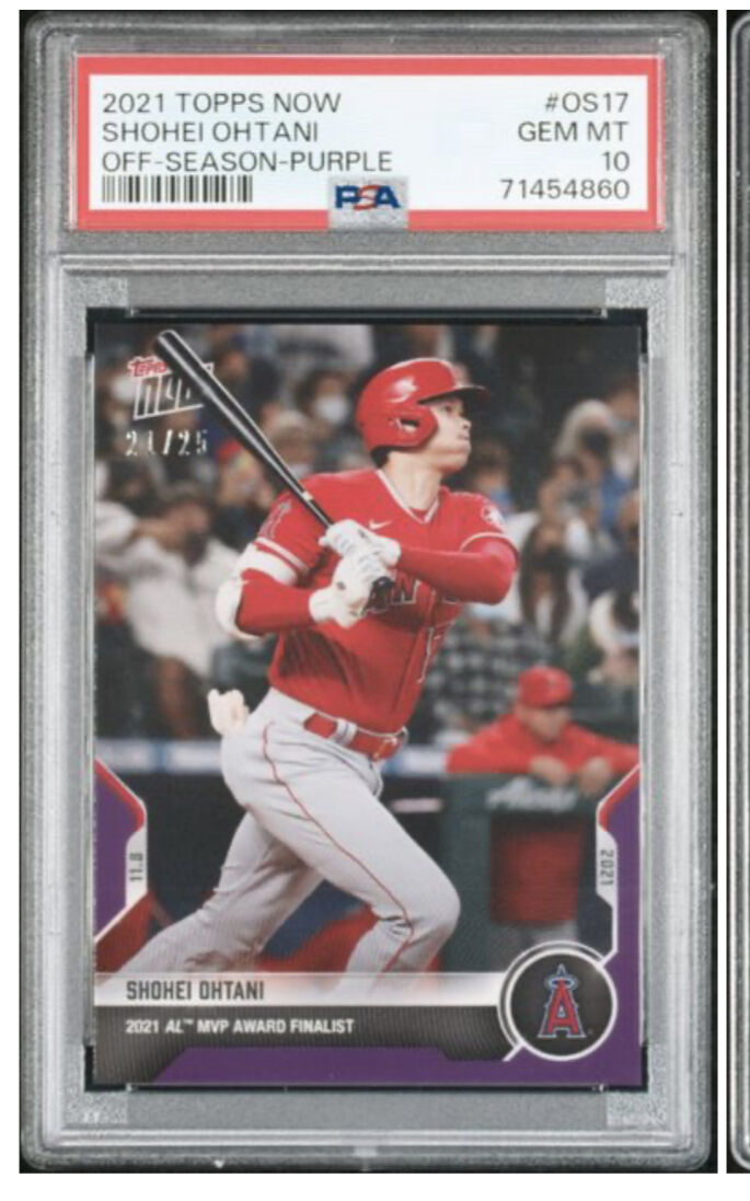 topps now 大谷翔平　25枚限定　psa10