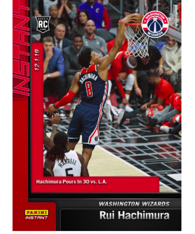 2019 20 panini contenders 八村塁 八村 2019/20 NBA PANINI INSTANT RUI HACHIMURA RPS FIRST LOOK-BASE