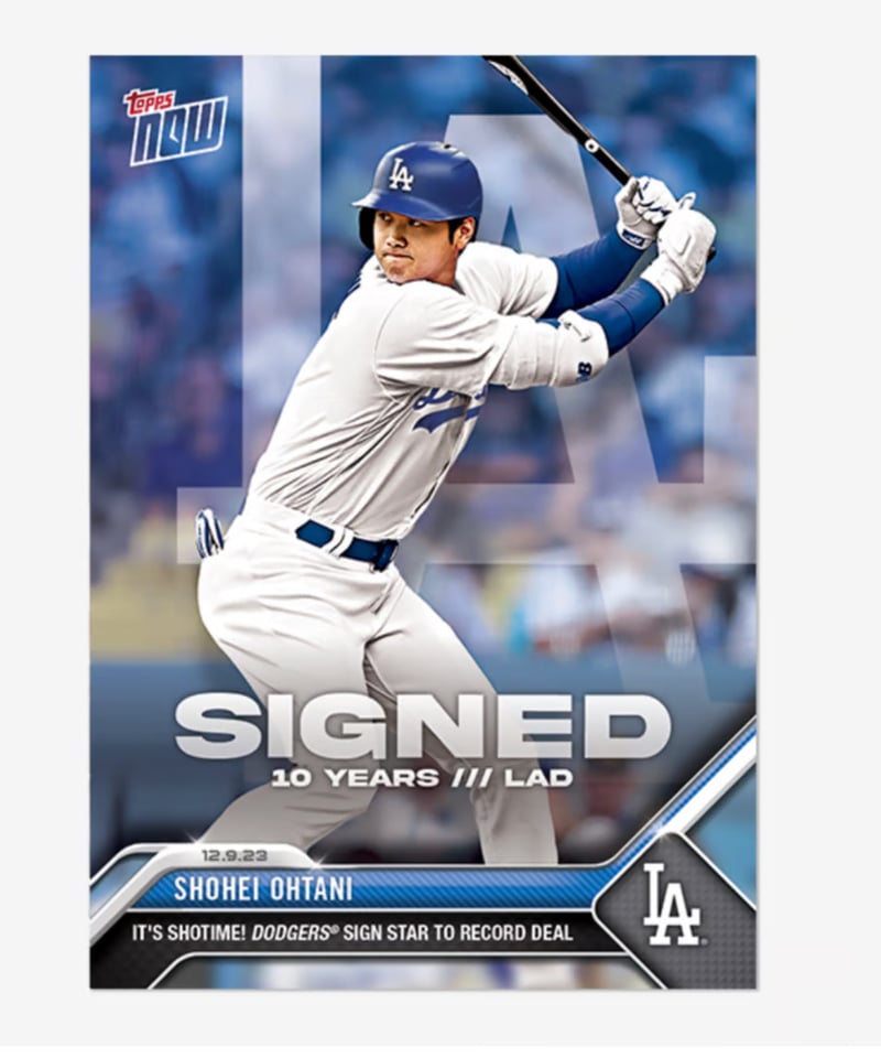 20枚セット TOPPS NOW 2023 大谷翔平 ドジャースオリックスバファローズ