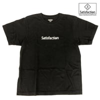 SatisfactionロゴTシャツ ブラック