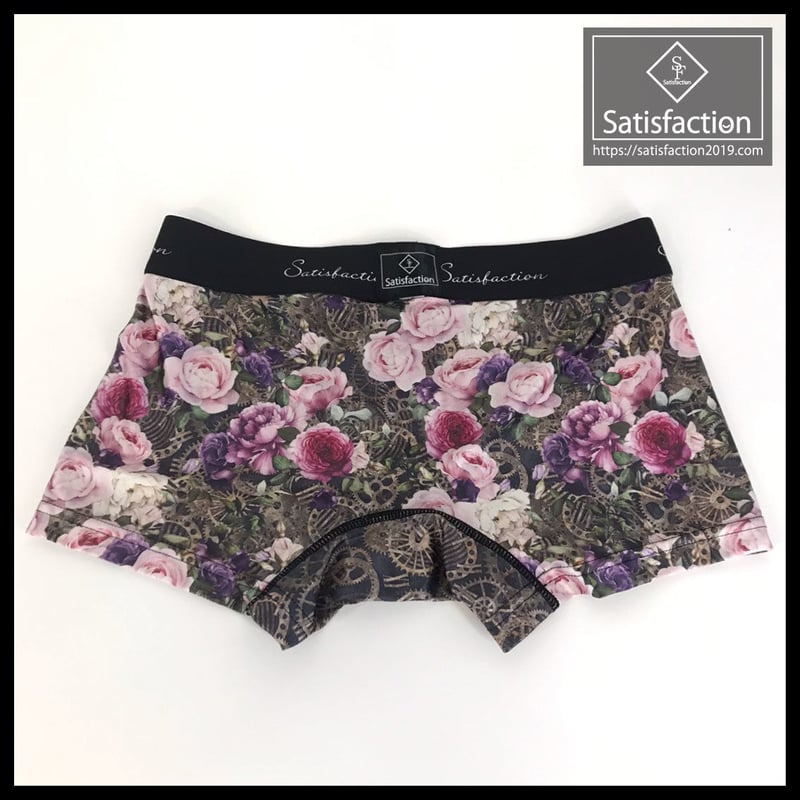 Fuckthisindustry ボクサーパンツ STEAMPUNK FLOWERS ボクサーパンツ | Satisfaction Tシャツ＆ボ