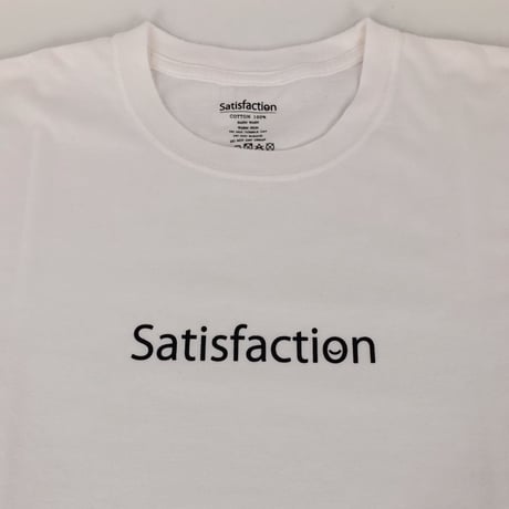 SatisfactionロゴTシャツ ホワイト