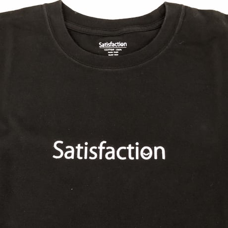 SatisfactionロゴTシャツ ブラック