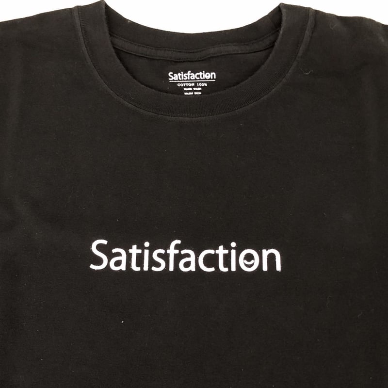 SatisfactionロゴTシャツ ブラック | Satisfaction Tシャツ＆ボクサ