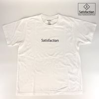 SatisfactionロゴTシャツ ホワイト