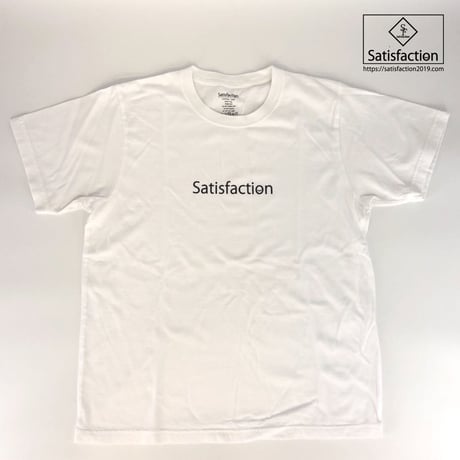 SatisfactionロゴTシャツ ホワイト