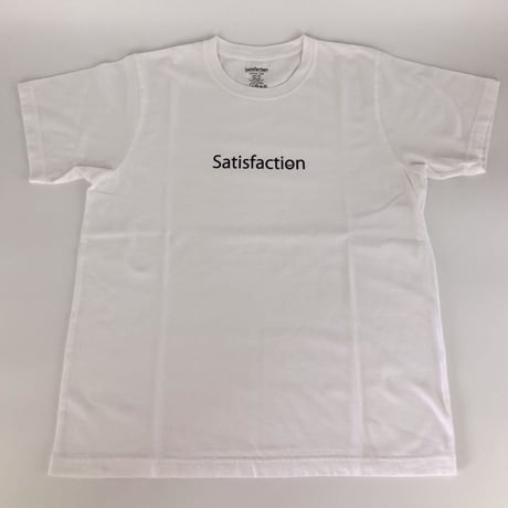 SatisfactionロゴTシャツ ホワイト