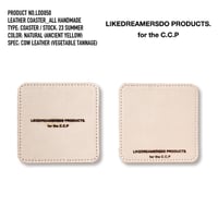 Leather coaster