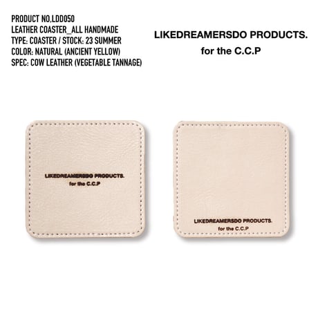 Leather coaster