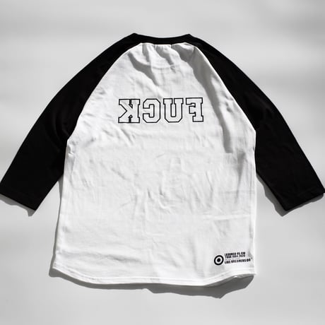 "FUCK" College Raglan Tee