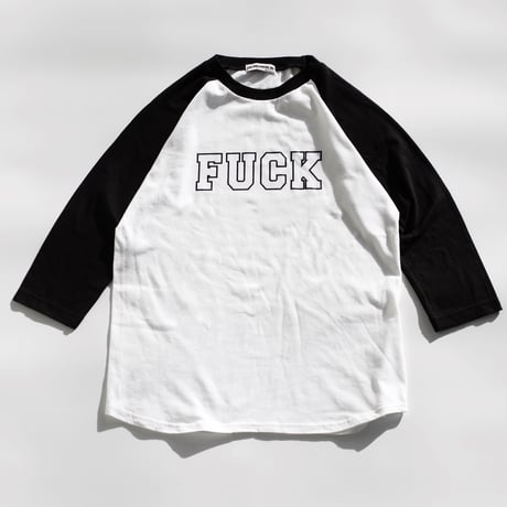 "FUCK" College Raglan Tee
