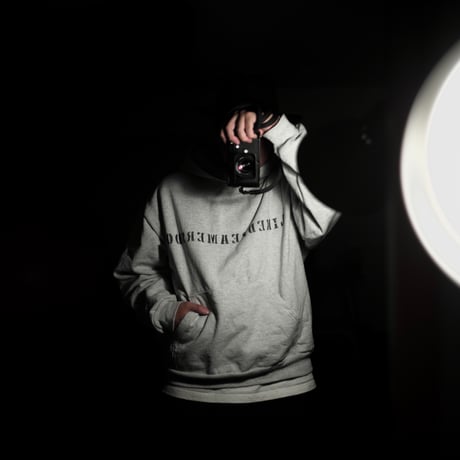 Stencil logo hoodie