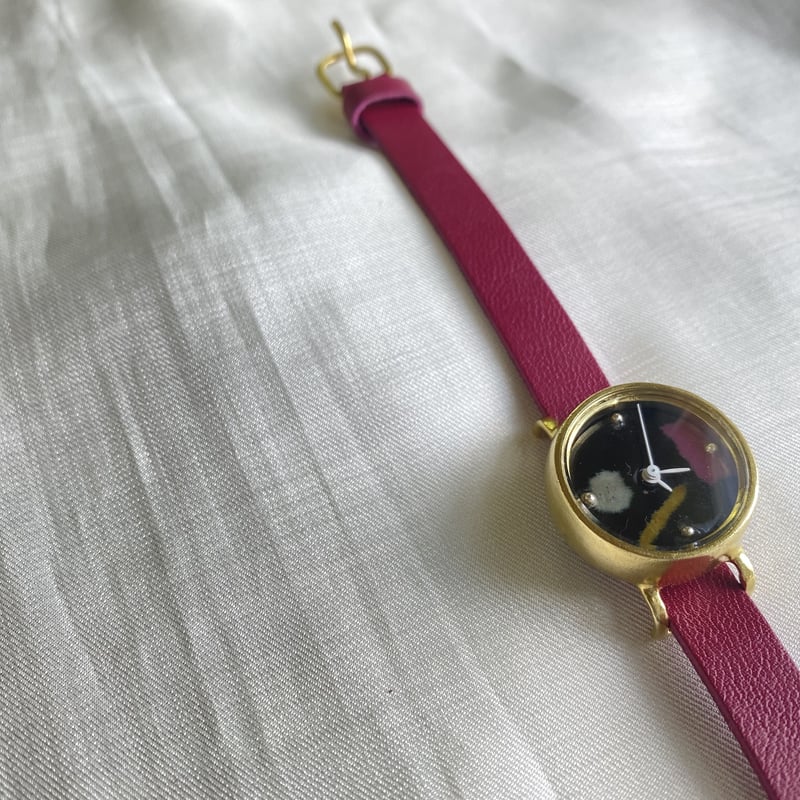 七宝文字盤うで時計/【タイムワープ】ベルト2本付き | Enameling