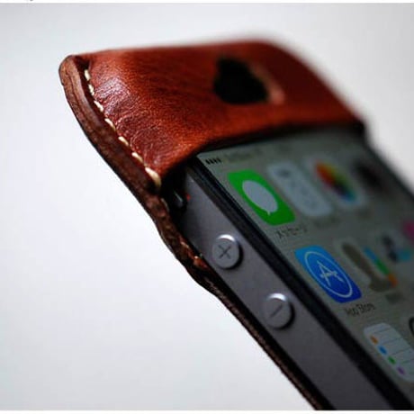 ROBERU Leather Case for iPhone 5s ORANGE