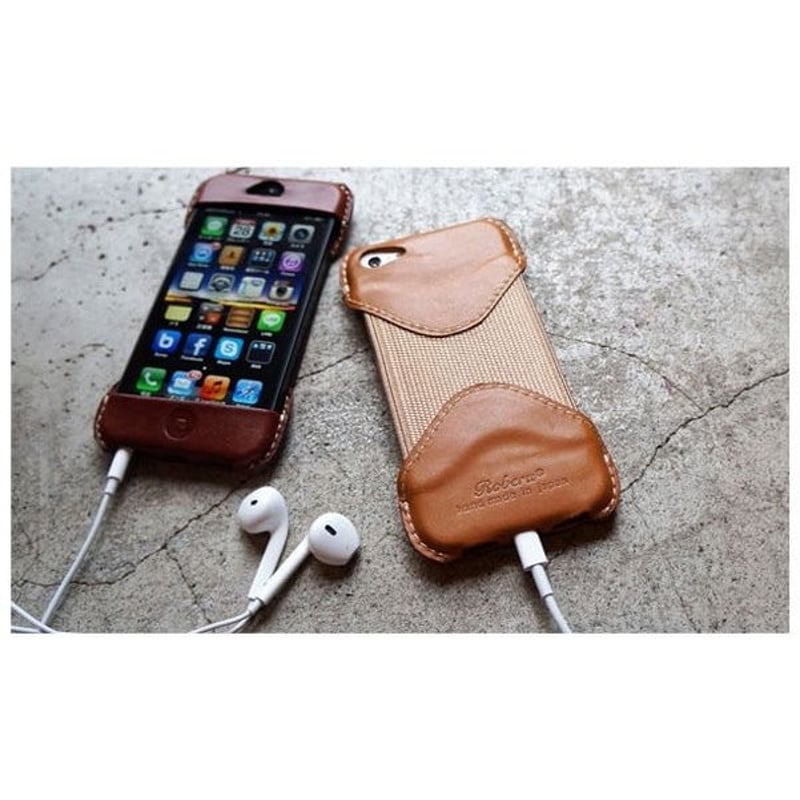 ROBERU Leather Case for iPhone 5 NAVY | KYOYA