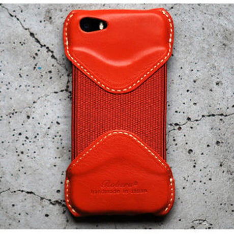 ROBERU Leather Case for iPhone 5s ORANGE