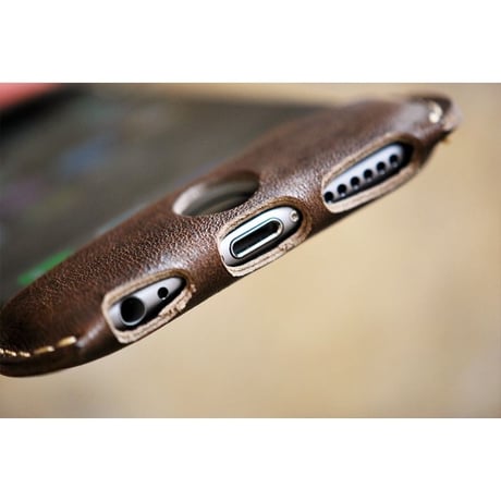 ROBERU Leather Case for iPhone 6 Plus BROWN