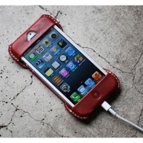 ROBERU Leather Case for iPhone 5 GREEN