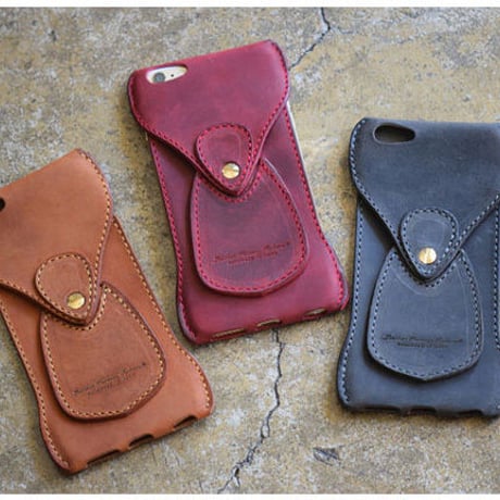 ROBERU iPhone Leather Case for iPhone 6 Plus, 6s Plus CAMEL / RED / NAVY