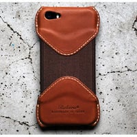 ROBERU Leather Case for iPhone 5s BROWN