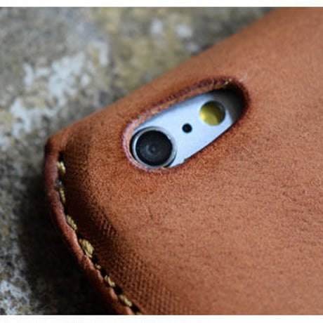 ROBERU iPhone Leather Case for iPhone 6 Plus, 6s Plus CAMEL / RED / NAVY