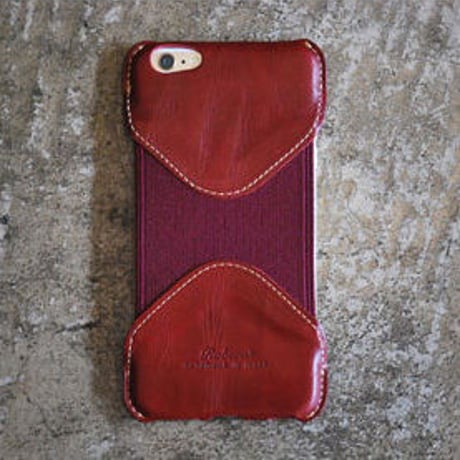 ROBERU Leather Case for iPhone 6 Plus  DARK RED