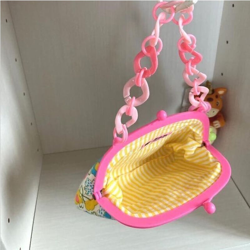 makana⭐️ 昭和レトロにゃんわんプラがま口ポーチ | りんとはな