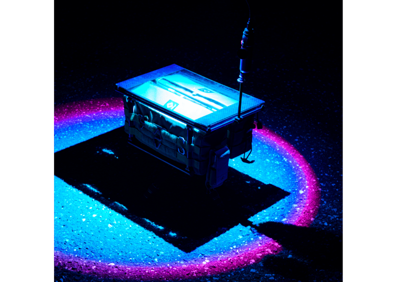 『新品未使用』ayaneライトブルー サロペット 手をかざすだけで操作可能！モーションセンサーヘッドライトを