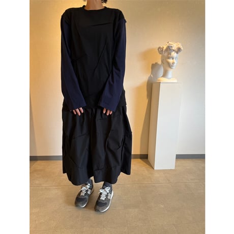 switched arm grunge longsleeve tee