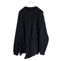 dress grunge half shirt (all black)