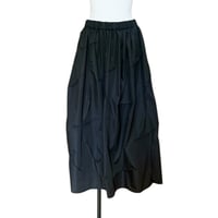 dress grunge long gather skirt (black)