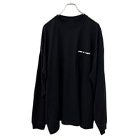 Side slit logo L/S t-shirt