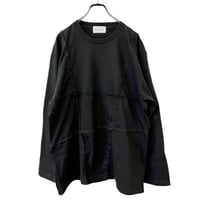 BROKEN PANEL L/S TEE（BLACK）