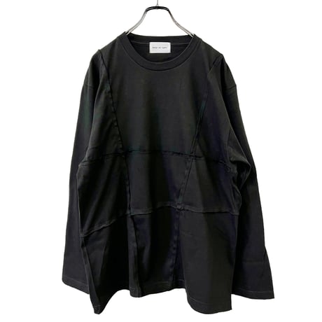 BROKEN PANEL L/S TEE（BLACK）