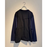 switched arm grunge longsleeve tee