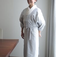 ［販売終了］ancienne×wrap around R. カポックの割烹着(送料無料）