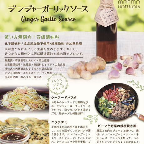 一家に一本！あると便利☆ジンジャーガーリックソース 小220g/大550g