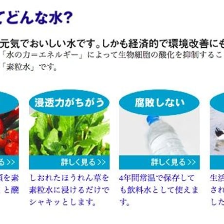 「素粒水」抗酸化力のある水！を作る浄水器☆お塩をプレゼント☆コスパ良し！ワンウオーターECO 　取り付け簡単　コンパクトな浄水器☆ペットボトルに汲み置きして災害時の常備水にも