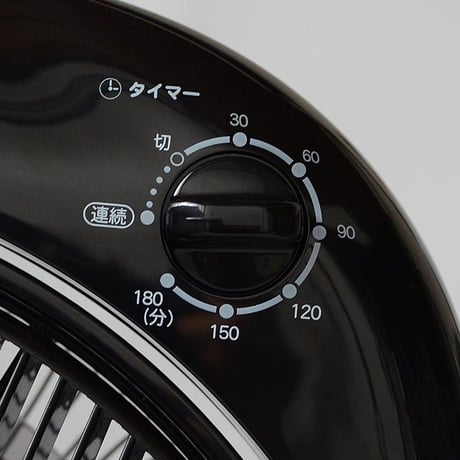 サーキュレーターにも☆部屋干しにも!『とにかく気持ちい』と大評判！！まるで森林浴☆マイナスイオン扇風機☆ 『新林の滝（森林の滝）』ブラック タイマー内蔵タイプ