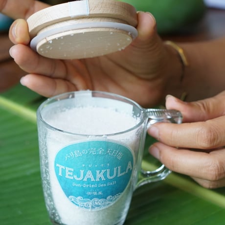 TEJAKULA  バリ島の完全天日塩【あらじお】木蓋エコマグ　150g