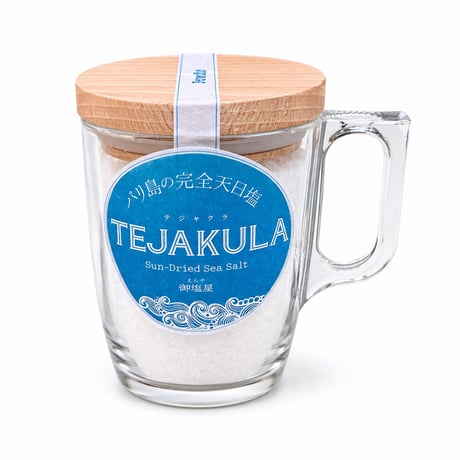 TEJAKULA　バリ島の完全天日塩【石臼挽きパウダー】木蓋エコマグ　180g